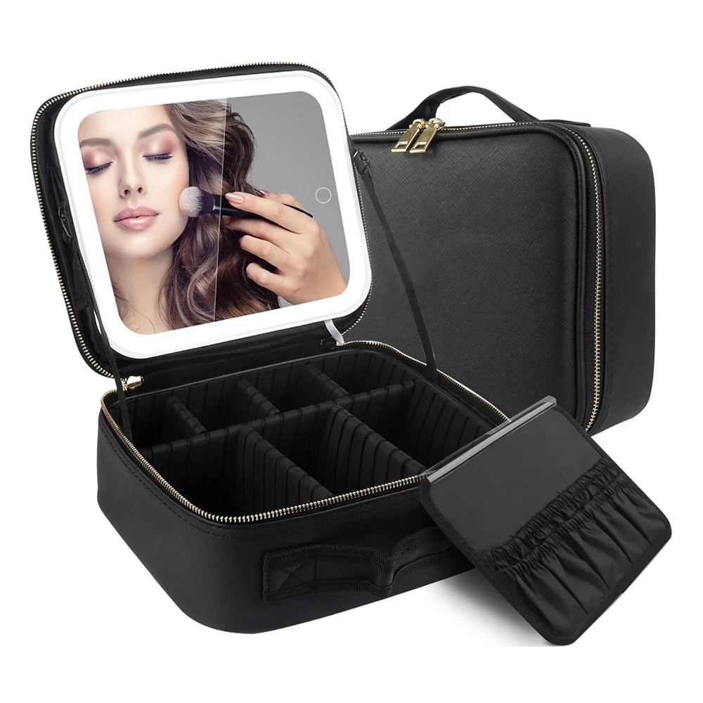 Makeup Organizer with Mirror