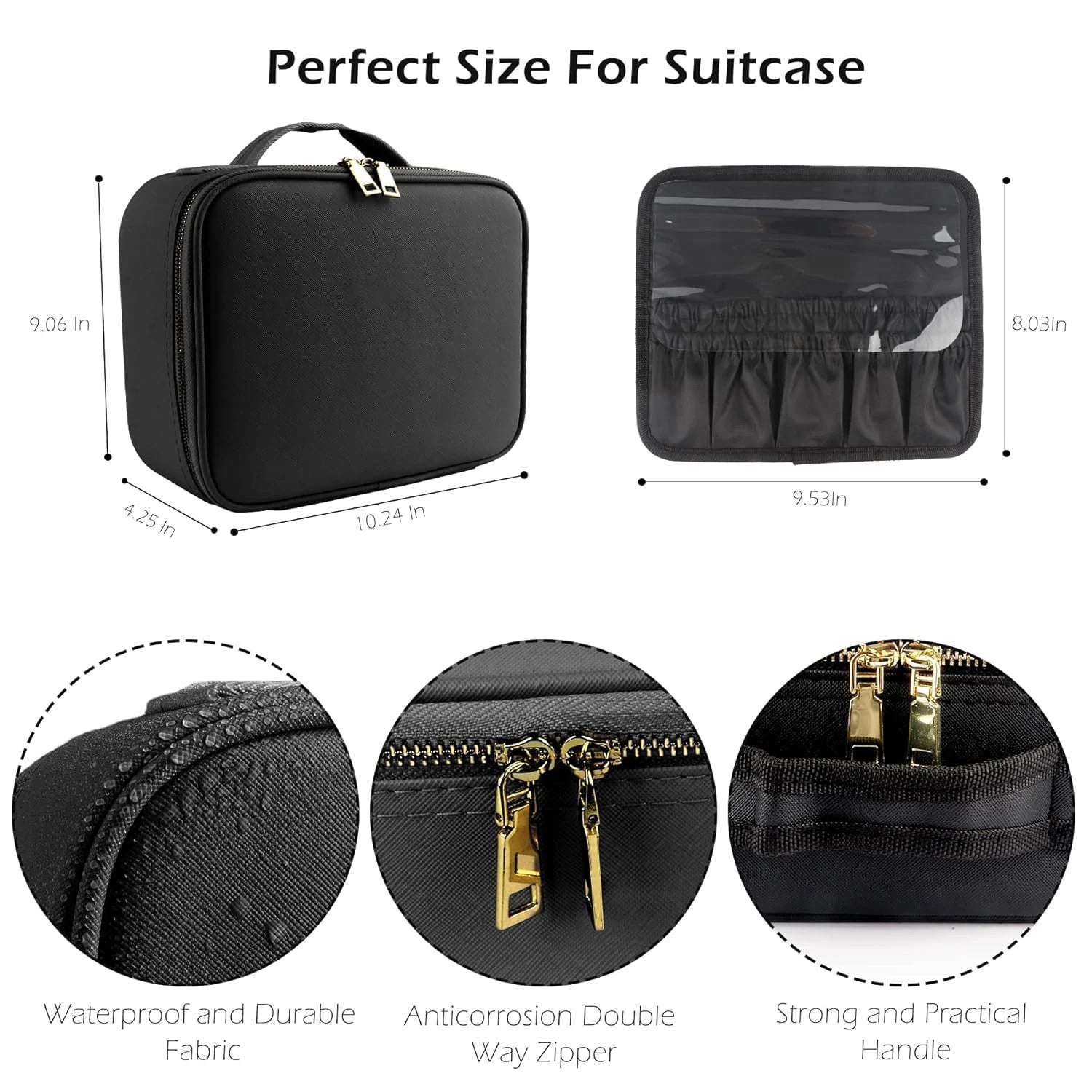 Makeup Organizer with Mirror